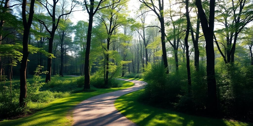 A peaceful forest path illustrating the healing journey.